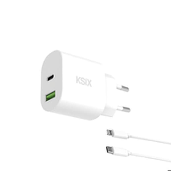 Väggladdare KSIX Vit 20 W