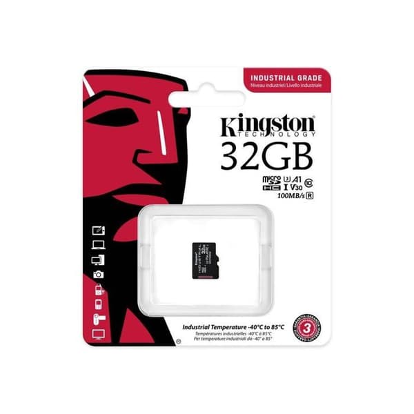 Mikro SD-kort - KINGSTON - 32 Go - C10 - A1 - Vit