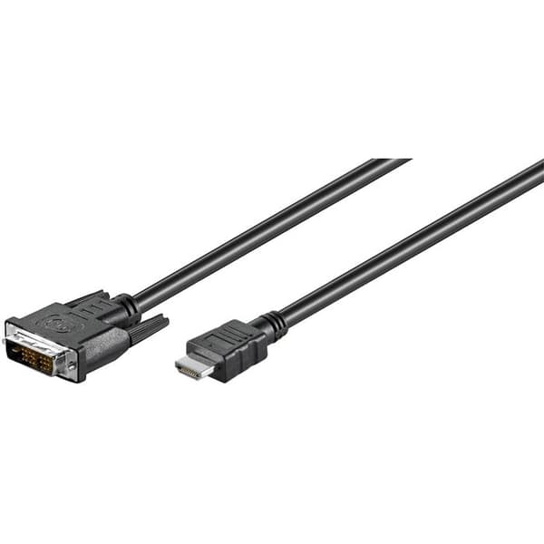 HDMI till DVI-D-kabel - Ewent - EC1350 - 2 meter - Hane - Svart