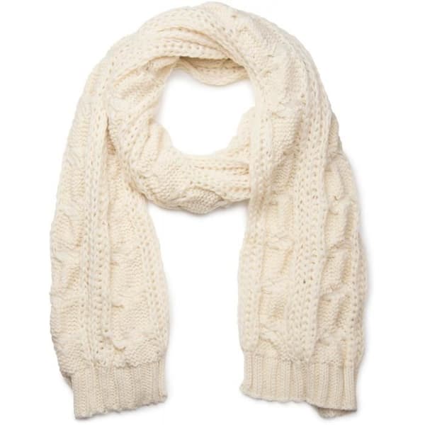 Set med pomponmössa, loop-scarf och krämfärgade handskar - styleBREAKER, 70% polyakrylat/30% ull