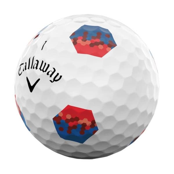 Förpackning med 12 Callaway Chrome Soft TruTrack golfbollar