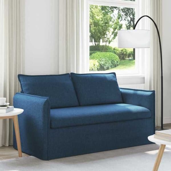 Blå Soffa 156 x 82 x 85 cm tyg