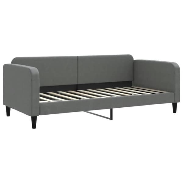 vidaXL Dagbädd Mörkgrå 90x200 cm Tyg 354034