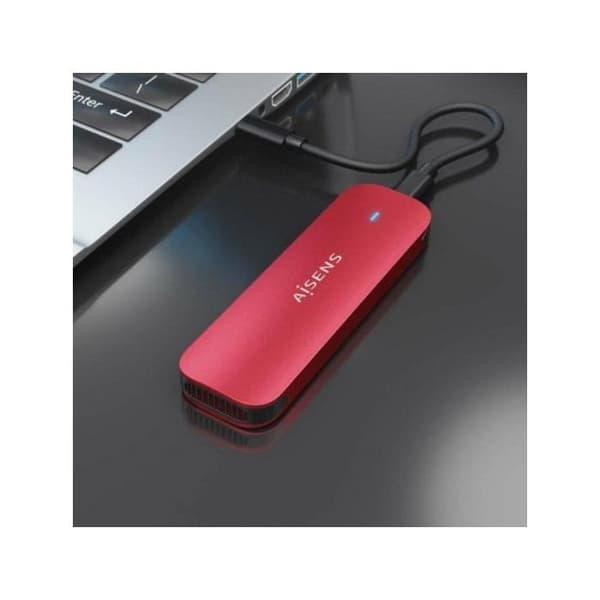 Hårddiskfodral - Aisens - ASM2-027RED - USB 3.0 - 2.5" - Röd