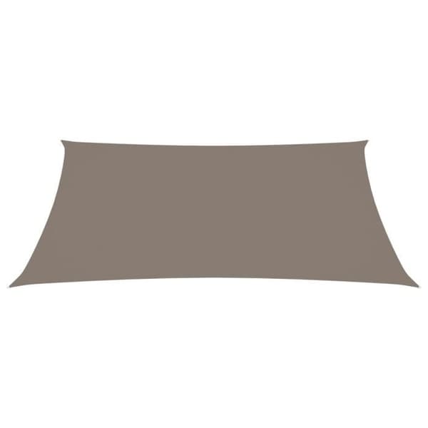 vidaXL Parasol Sail Oxford Tyg Rektangulär 2x3,5 m Taupe