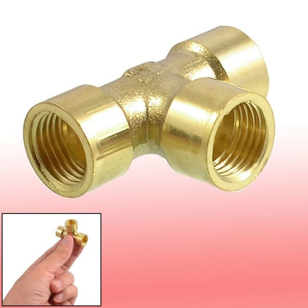 Rör - KÄLLKARTA - Slangkoppling - 1/4" PT - Mässing - T-form