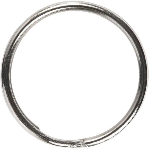 Ringar nyckelringar i silverpläterat metall - 20 mm - 8 st