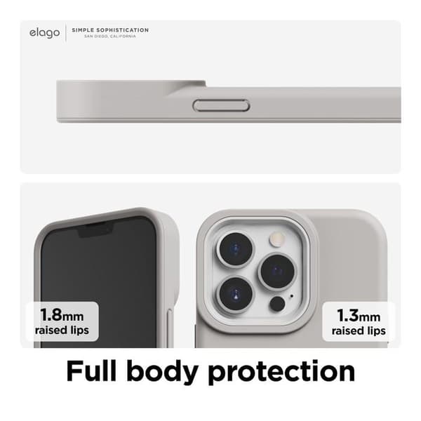Elago Coque iPhone 13 Pro - Bumper TPU + Polykarbonat Grå (ES13GL61PRO-STWH)