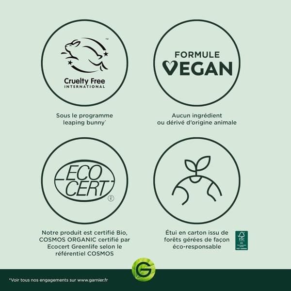 Fuktighetskräm - GARNIER - Skin Active - Bio - Vegansk - 50 ml - Tråkig hy