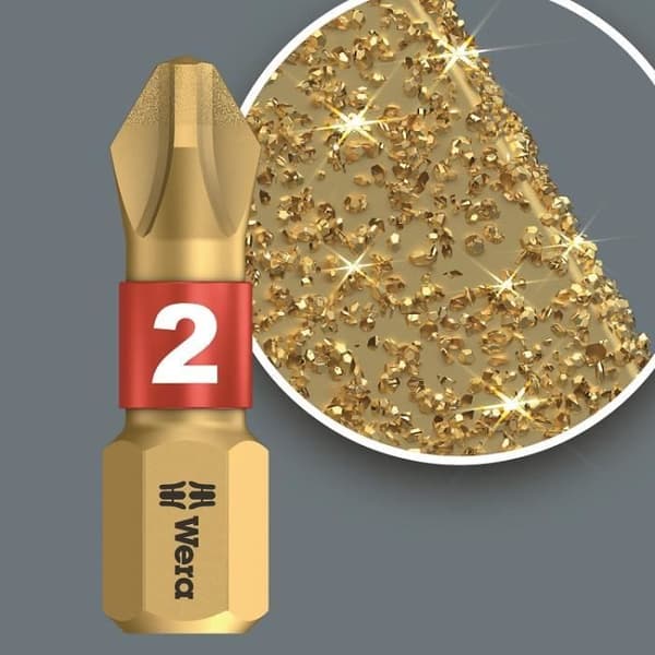 Bitset - WERA - BiTorsion Diamond - 12 bit - Rapidator bitshållare - Stål