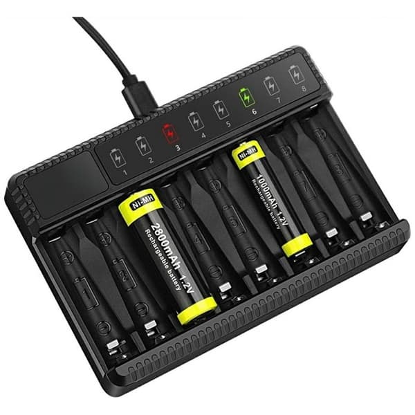 Batteriladdare - BELINE - Universell - AA/AAA - Vit - Uppladdningsbar