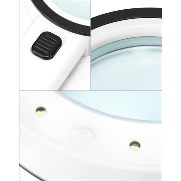 Förstoring glas - QWORK - WD9509 - 30x - 12 LED - Glaslins