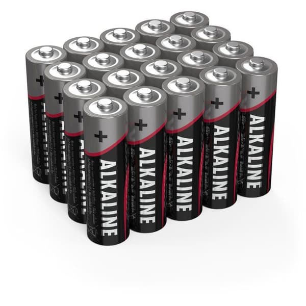 20-pack Alkaliska Batterier - ANSMANN - Universell - 1,5V AA/LR6