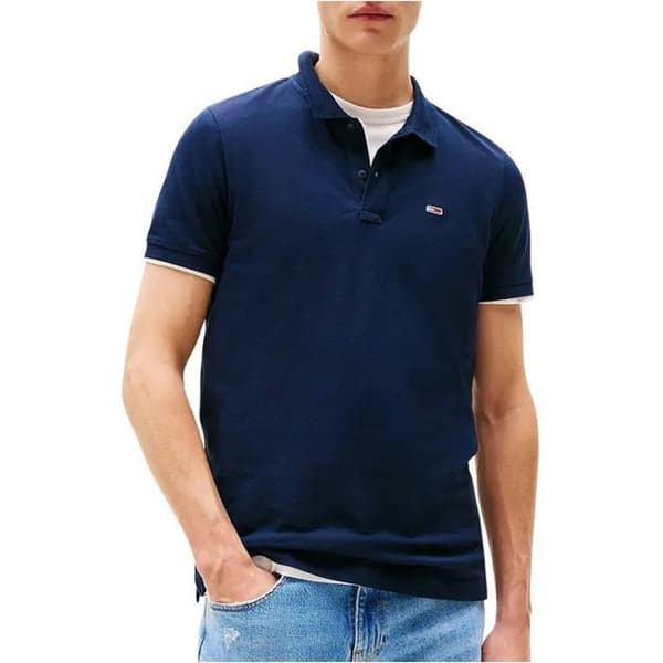 Polo i bomullspiké - Tommy Jeans.