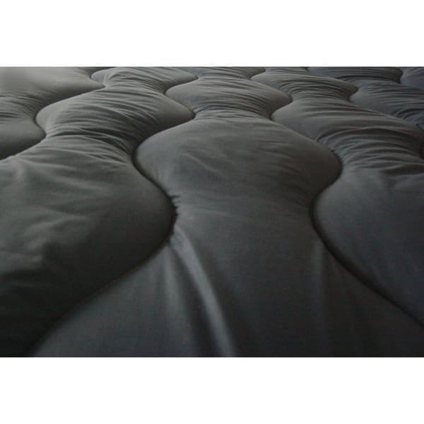 Bicolor Värmefilt - ABEIL - 200 x 200 cm - Vit & Grå