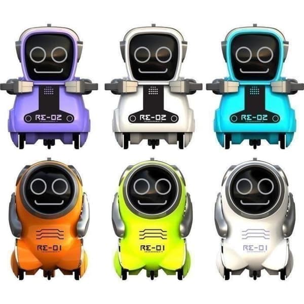 SILVERLIT - Pokibot - Interaktiv Mini Robot - Slumptal