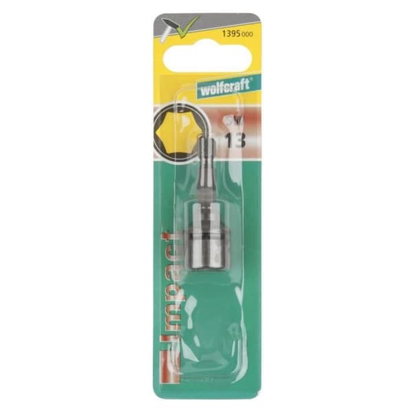 WOLFCRAFT 1 Sockel SW 13 slag 50 mm