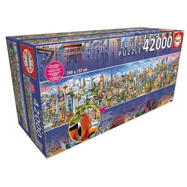 EDUCA - Pussel - 42000 Jorden runt