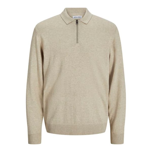 Polo i mesh Jack & Jones Emil - havregryn