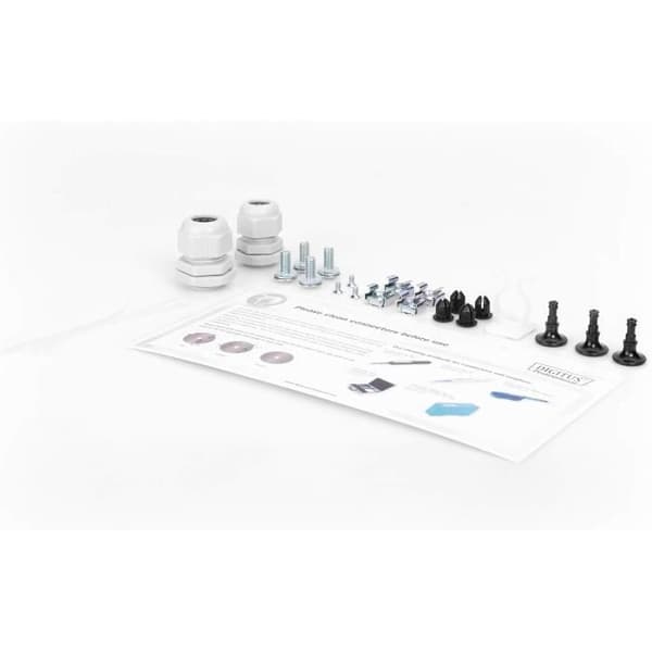 Fiberoptisk skarvdosa - DIGITUS - 6 SC-kopplingar - Monomode duplex - 1U - 19 tum
