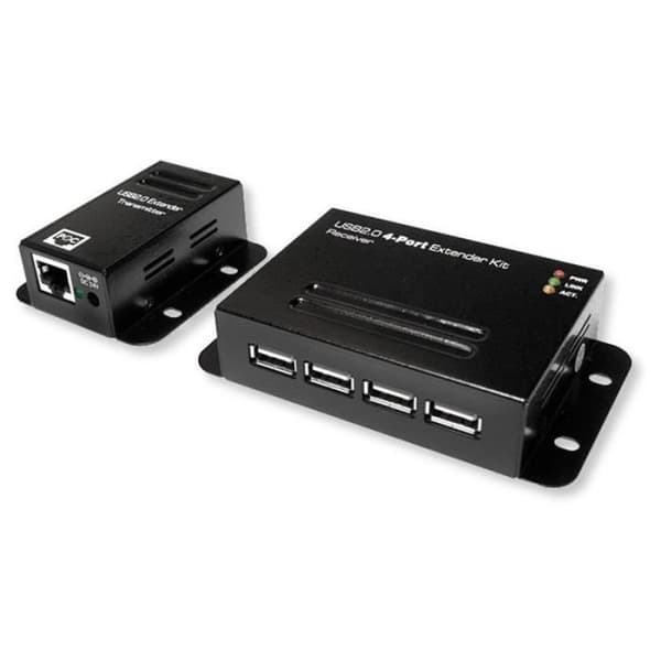 USB-förlängare - LOGILINK - iUSB Extend-POE4U - 50 m - HUB 4 portar - POE