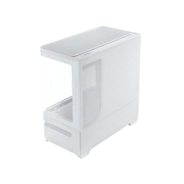 PC-chassi - ASUS - Prime AP202 TG ARGB - Vit - Micro-ATX - 3 förinstallerade ARGB-fläktar