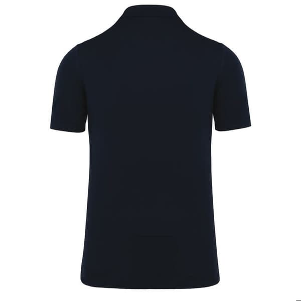 Polo ekovänlig i Spasso-mesh - marinblå