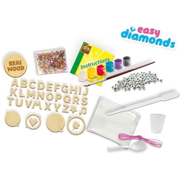SES CREATIVE - Enkla diamanter - Bokstavssmycken