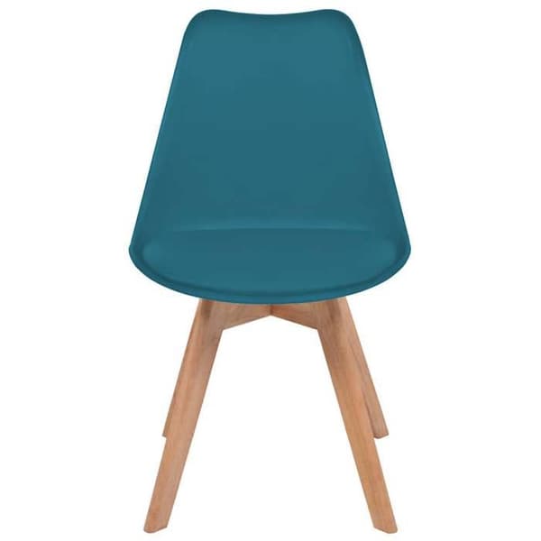 vidaXL Matstolar set om 2 Turkos Plast 244789