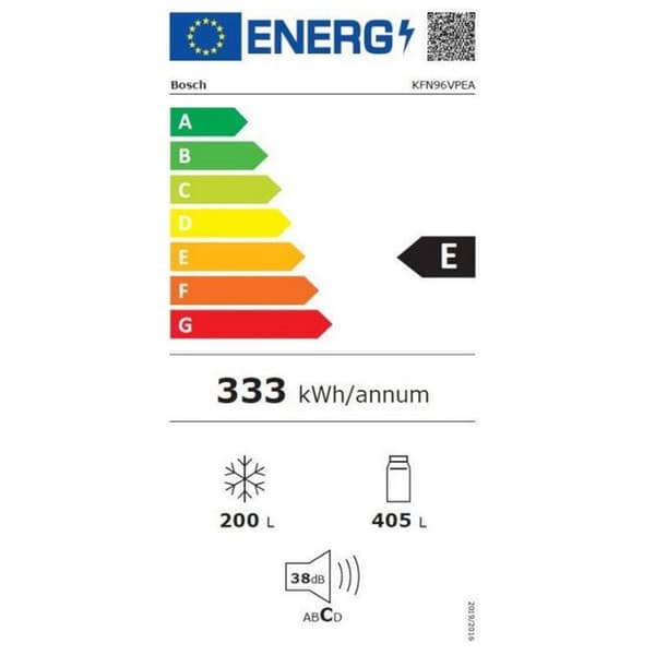 Kylskåp amerikanskt - BOSCH - SER4 - 605L - NoFrost - VitaFresh