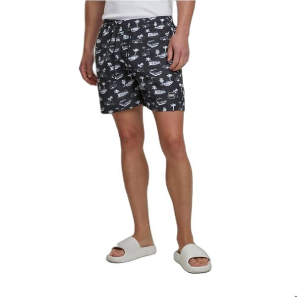 Urban Classics mönster badshorts