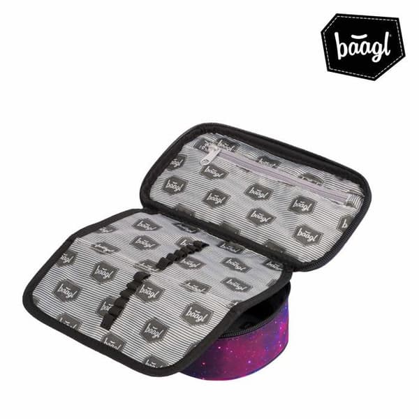 Skolväska - BAAGL - Skate Galaxy - Rosa - Dra åt - Hållbara material