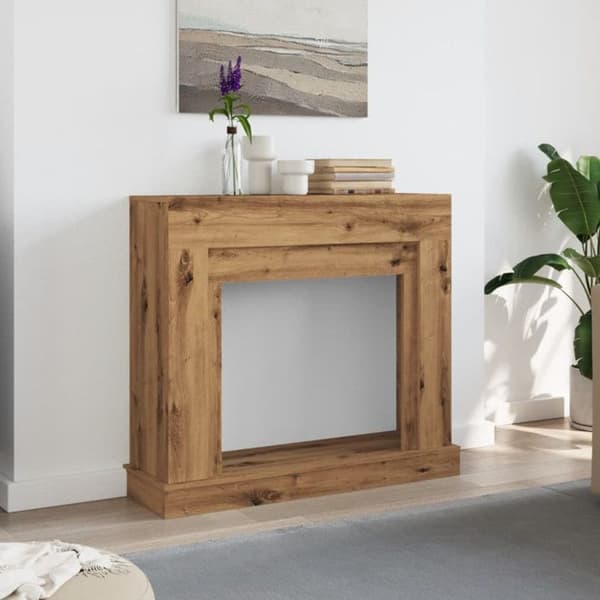 Eldstadram ek hantverk 100x30x87,5cm ingenjörsträ
