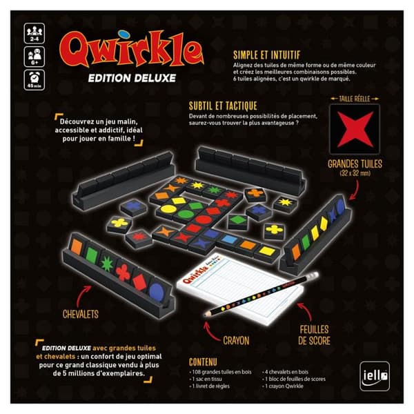 Klassiskt spel Iello Qwirkle Deluxe Edition