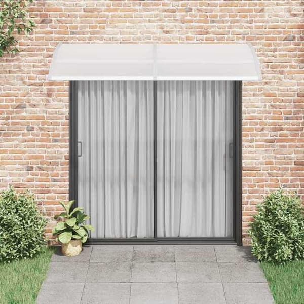 vidaXL Dörrmarkis Grå 240x100 cm Polykarbonat 45631