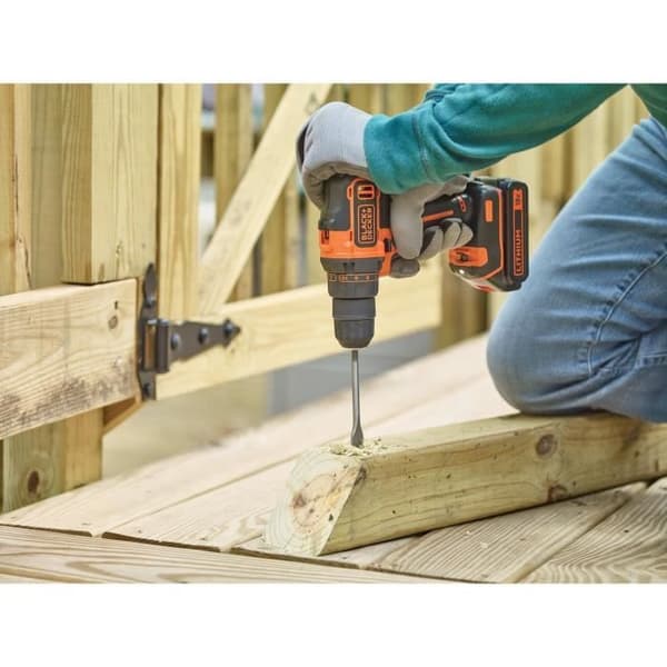 Batteridrill - 18V - BLACK+DECKER - BDCDD186-QW - 1 batteri 1,5 Ah
