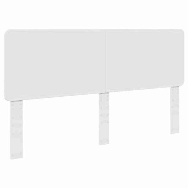 Sänggavel i ingenjörsträ - vidaXL - Blank vit - 203x3x100 cm - Rektangulär form - Hållbar