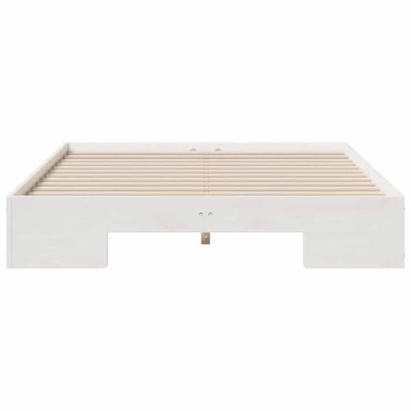 vidaXL Sängram Vit 120 x 190 cm 873041