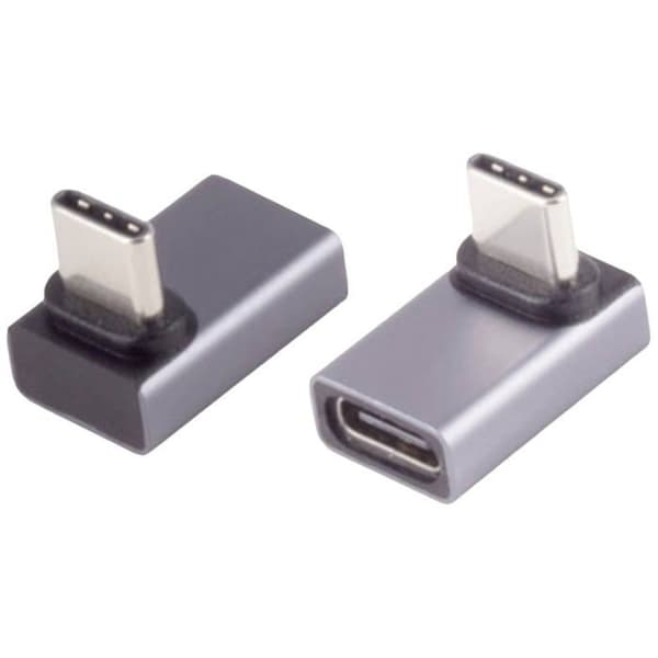 USB-C-adapter - BKL ELECTRONIC - 10080136 - 4.0 - 90° vinkel - Bakåtkompatibel USB