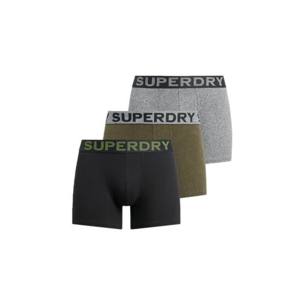Boxer Superdry Herr Pack x3 essentiell Multicolor Bomull