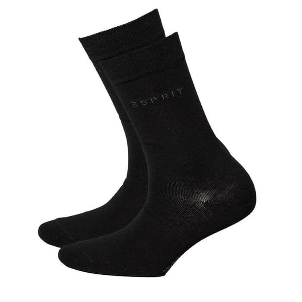 Esprit Damstrumpor - enfärgade, 2-pack, Vanliga SO 2P