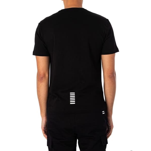 T-shirt med logotyp på bröstet - EA7
