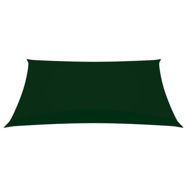 vidaXL Parasol Sail Oxford Tyg Rektangulär 2x3,5 m Mörkgrön