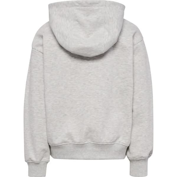 Hoodie barn Hummel Boxy Logo - ljusgrå melange