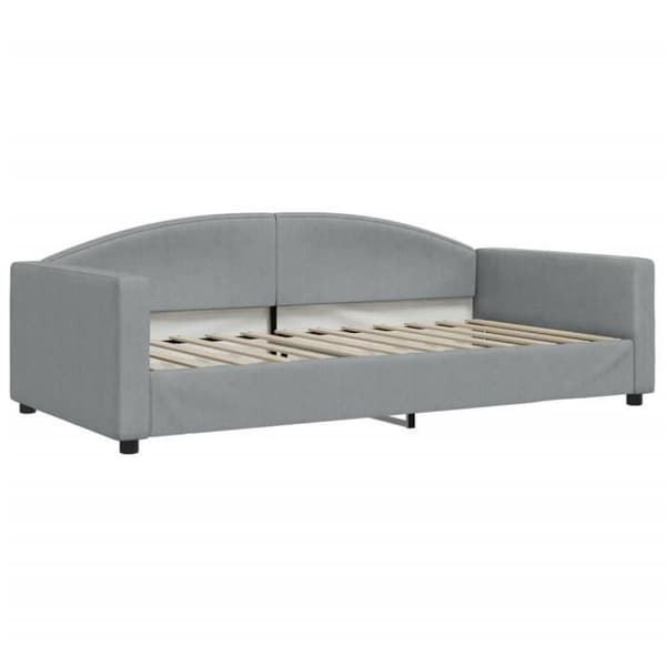 vidaXL Dagbädd Ljusgrå 100x200 cm Tyg 354116