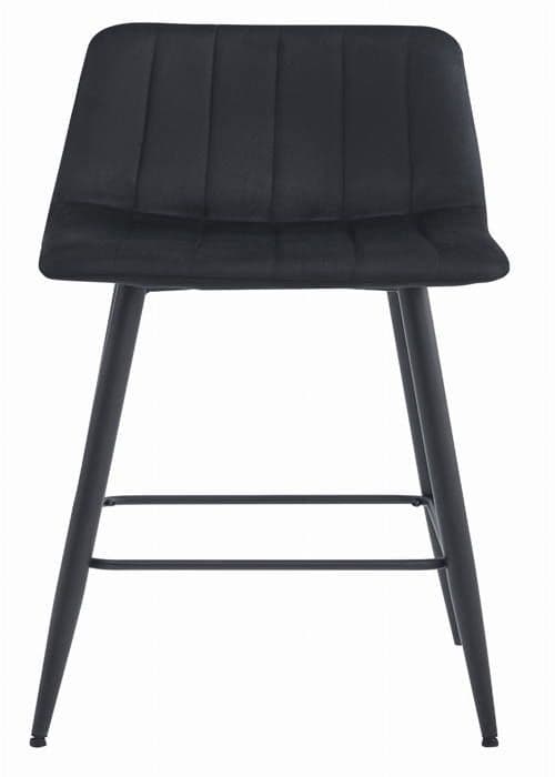 MADAME MEUBLE | Barstol POZZA | Ergonomisk Design | SVART Sammet