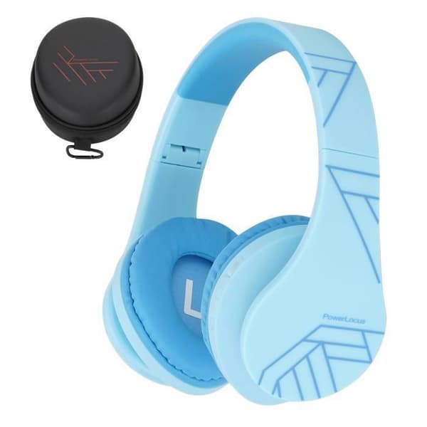 Hörlurar för barn - PowerLocus - P2 - Fällbara - Bluetooth - On-ear
