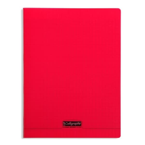 Calligraphe - 10-pack polypro häften 24x32 cm, 96 sidor Seyès, 90 g, Röd