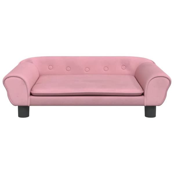 vidaXL Barnsoffa rosa 70x45x26 cm sammet, mini soffa, mini soffa-stol, mini soffa för barn, soffa av 3196403