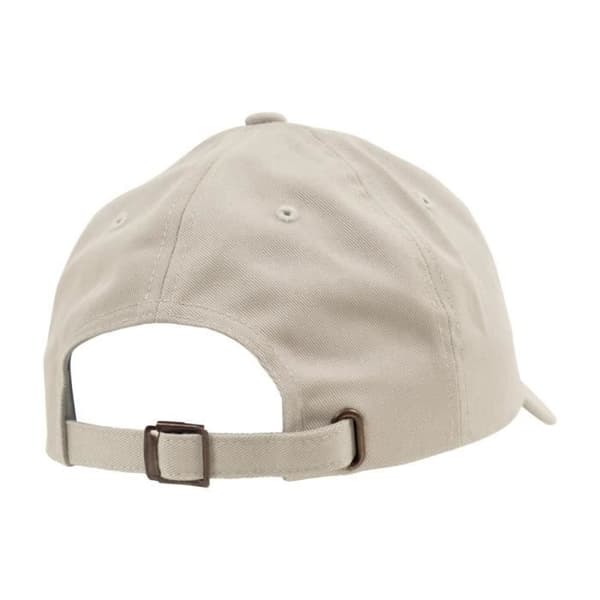 Casquette DAD - Flexfit - LÅG PROFIL - Beige - 100% bomull - One size